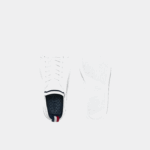 Juniors Lacoste V0ZN3317 White/Navy & Red 407 La Piquee Textile Tricolor Sneakers - Image 4
