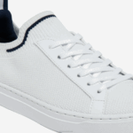 Juniors Lacoste V0ZN3317 White/Navy & Red 407 La Piquee Textile Tricolor Sneakers - Image 6