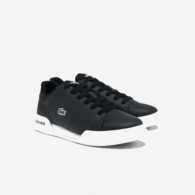 Juniors Lacoste V0ZN3319 Black & White 312 Twin Serve Synthetic Sneakers - Image 2