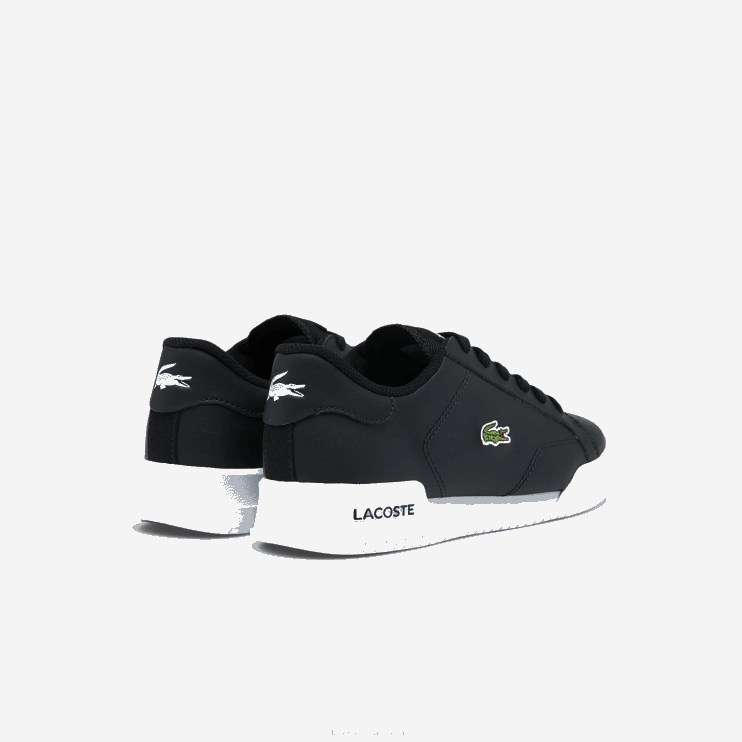 Juniors Lacoste V0ZN3319 Black & White 312 Twin Serve Synthetic Sneakers - Image 3