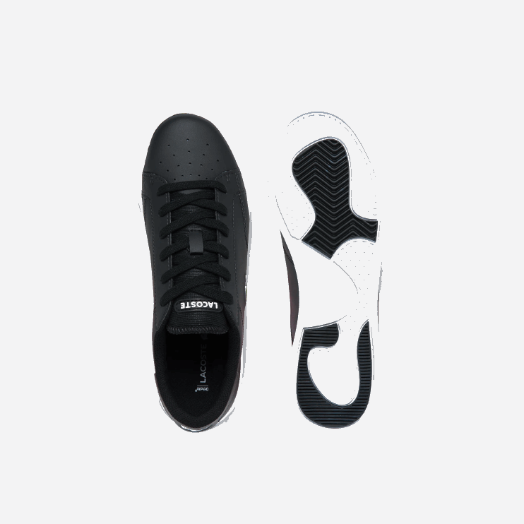 Juniors Lacoste V0ZN3319 Black & White 312 Twin Serve Synthetic Sneakers - Image 4