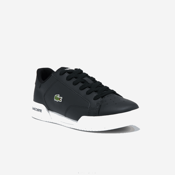 Juniors Lacoste V0ZN3319 Black & White 312 Twin Serve Synthetic Sneakers - Image 1