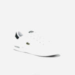 Juniors Lacoste V0ZN3320 White & Dark Green 1R5 Twin Serve Synthetic Sneakers