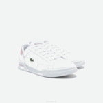 Juniors Lacoste V0ZN3321 White & Light Pink 1Y9 Twin Serve Synthetic Sneakers - Image 2