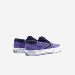 Juniors Lacoste V0ZN3323 Purple White 84X Jump Serve Textile Slip On - Image 3