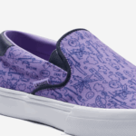 Juniors Lacoste V0ZN3323 Purple White 84X Jump Serve Textile Slip On - Image 6