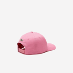 Kids Lacoste V0ZN2169 Pink 2R3 Contrast Eyelets Adjustable Cap - Image 3