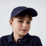Kids Lacoste V0ZN2278 Navy Blue 166 Solid Gabardine Cap - Image 2