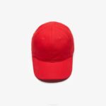 Kids Lacoste V0ZN2279 Red 240 Solid Gabardine Cap - Image 4