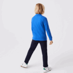 Kids Lacoste V0ZN2943 Blue K1Q Regular Fit Petit Pique Polo - Image 2
