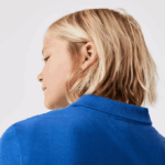 Kids Lacoste V0ZN2943 Blue K1Q Regular Fit Petit Pique Polo - Image 5