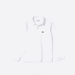 Kids Lacoste V0ZN2944 White 001 Regular Fit Petit Pique Polo - Image 5