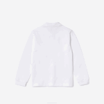 Kids Lacoste V0ZN2944 White 001 Regular Fit Petit Pique Polo - Image 6