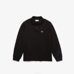 Kids Lacoste V0ZN2945 Black 031 Regular Fit Petit Pique Polo