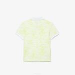 Kids Lacoste V0ZN2957 White 001 Graphic Organic Cotton Petit Pique Polo - Image 2