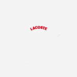Kids Lacoste V0ZN2964 White Red B6C Heritage Lettered Cotton Pique Polo - Image 2