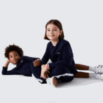Kids Lacoste V0ZN2973 Navy Blue 166 Cotton Fleece Sweatshirt - Image 2