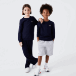 Kids Lacoste V0ZN2973 Navy Blue 166 Cotton Fleece Sweatshirt