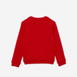 Kids Lacoste V0ZN2974 Red 240 Cotton Fleece Sweatshirt - Image 2
