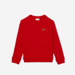 Kids Lacoste V0ZN2974 Red 240 Cotton Fleece Sweatshirt