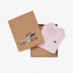 Kids Lacoste V0ZN2987 Light Pink T03 Baby Organic Cotton Pique Onesie Box Set - Image 2
