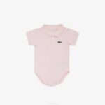 Kids Lacoste V0ZN2987 Light Pink T03 Baby Organic Cotton Pique Onesie Box Set