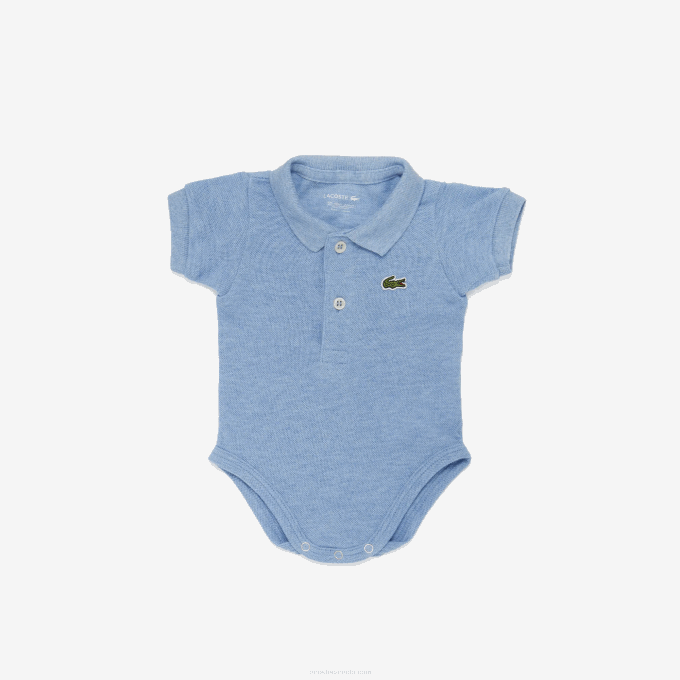 Kids Lacoste V0ZN2989 Blue FTS Baby Organic Cotton Pique Onesie Box Set - Image 1