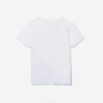 Kids Lacoste V0ZN2996 White 001 Crew Neck Cotton Jersey T-Shirt - Image 6