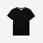 Kids Lacoste V0ZN2997 Black 031 Crew Neck Cotton Jersey T-Shirt