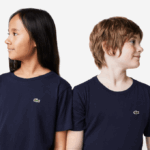 Kids Lacoste V0ZN2998 Navy Blue 166 Crew Neck Cotton Jersey T-Shirt - Image 2