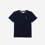 Kids Lacoste V0ZN2998 Navy Blue 166 Crew Neck Cotton Jersey T-Shirt - Image 5