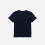 Kids Lacoste V0ZN2998 Navy Blue 166 Crew Neck Cotton Jersey T-Shirt - Image 6