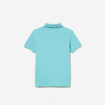 Kids Lacoste V0ZN2999 Turquoise BVG Regular Fit Petit Pique Polo - Image 2