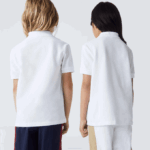 Kids Lacoste V0ZN3000 White 001 Regular Fit Petit Pique Polo - Image 3