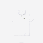 Kids Lacoste V0ZN3000 White 001 Regular Fit Petit Pique Polo - Image 4