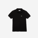 Kids Lacoste V0ZN3001 Black 031 Regular Fit Petit Pique Polo