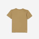Kids Lacoste V0ZN3018 Beige Orange VI2 SPORT Tennis Technical Jersey Oversized Croc T-Shirt - Image 2