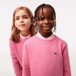 Kids Lacoste V0ZN3051 Pink 2R3 Organic Cotton Flannel Sweatshirt - Image 2