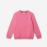 Kids Lacoste V0ZN3051 Pink 2R3 Organic Cotton Flannel Sweatshirt - Image 4
