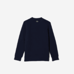 Kids Lacoste V0ZN3056 Navy Blue 166 Contrast Branded Colorblock Sweatshirt - Image 6
