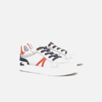 Kids Lacoste V0ZN3061 Light Grey Red 15C L004 Textile Sneakers - Image 2