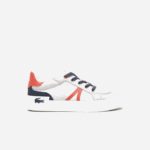 Kids Lacoste V0ZN3061 Light Grey Red 15C L004 Textile Sneakers