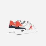 Kids Lacoste V0ZN3061 Light Grey Red 15C L004 Textile Sneakers - Image 3