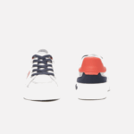 Kids Lacoste V0ZN3061 Light Grey Red 15C L004 Textile Sneakers - Image 5