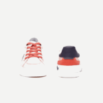 Kids Lacoste V0ZN3062 Pink Navy S1N L004 Textile Sneakers - Image 4