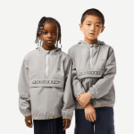 Kids Lacoste V0ZN3065 Grey KZW Pull-Over Hooded Jacket