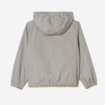 Kids Lacoste V0ZN3065 Grey KZW Pull-Over Hooded Jacket - Image 5