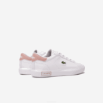 Kids Lacoste V0ZN3066 White & Light Pink 1Y9 Powercourt Synthetic Sneakers - Image 3