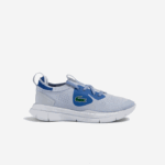 Kids Lacoste V0ZN3069 Light Blue 52C Run Spin Knit Textile Sneakers