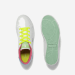 Kids Lacoste V0ZN3071 White/Green 082 Powercourt Synthetic Color-Pop Sneakers - Image 4